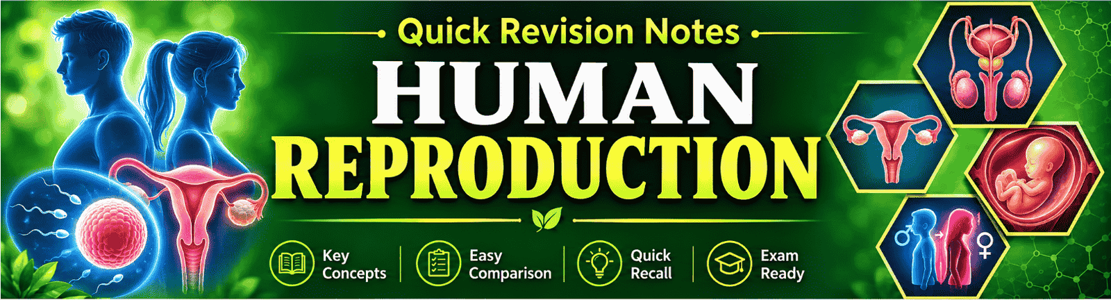 Human Reproduction quick revision notes