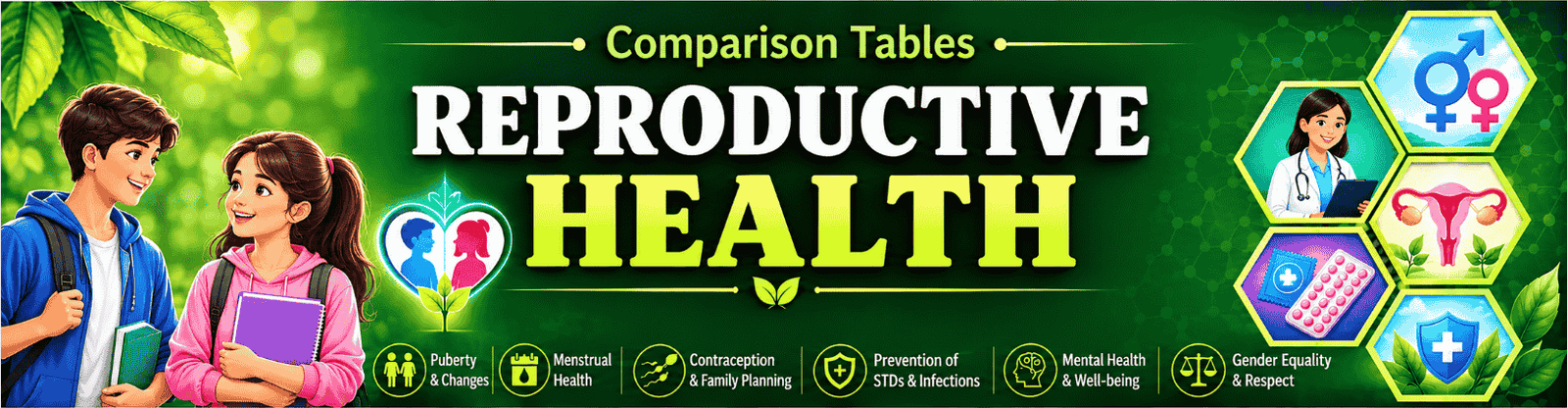 Reproductive Health comparison tables